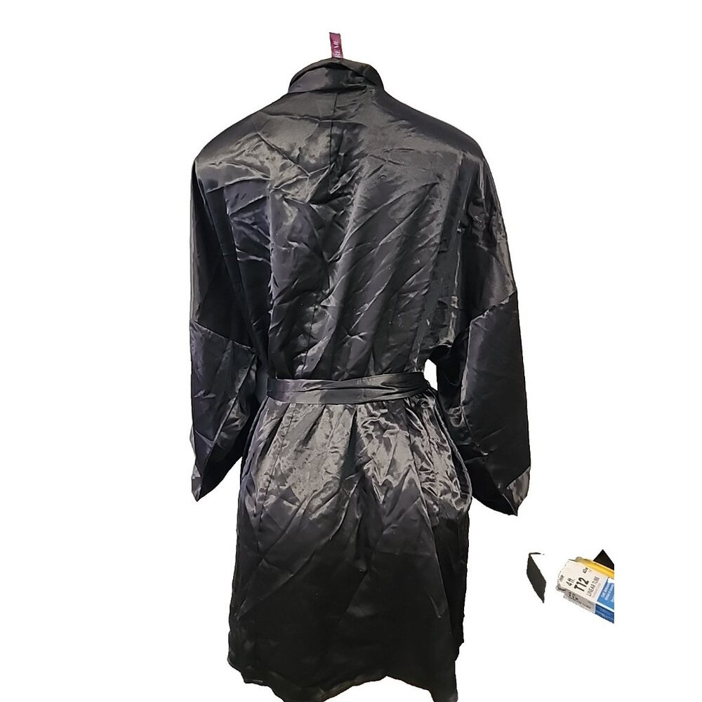 Adore Me Women's Romina Robe Jet Black Size 0/S New!!! - Picture 2 of 2